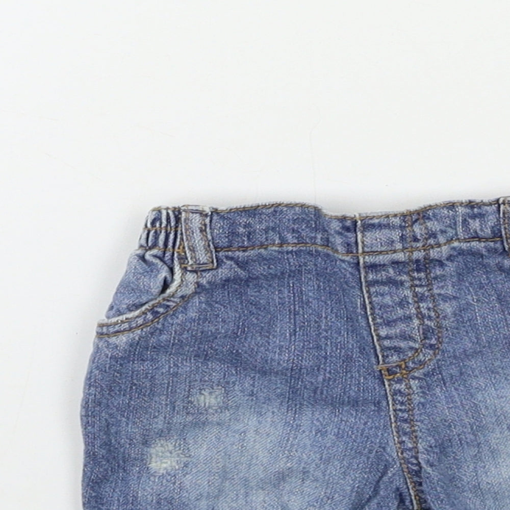 NEXT Baby Blue  Denim Track Pants Jeans Size Newborn