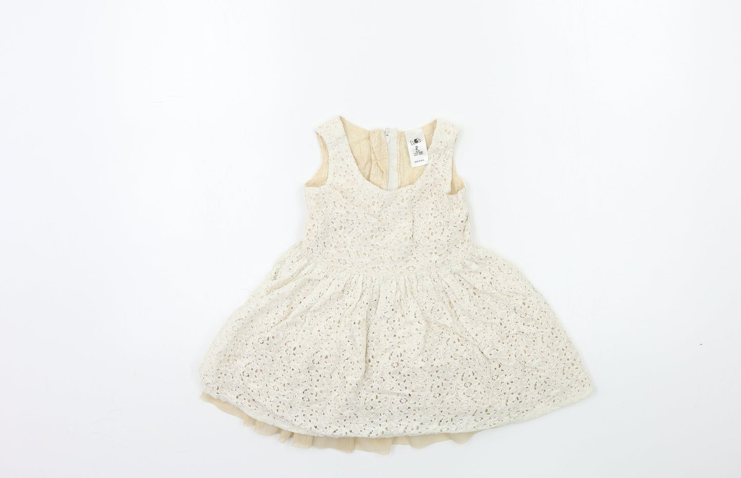 H&T Baby Beige   Fit & Flare  Size 24 Months