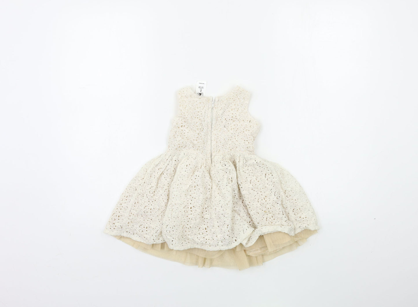 H&T Baby Beige   Fit & Flare  Size 24 Months