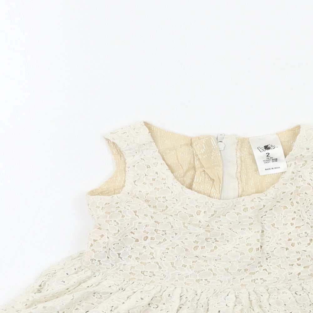 H&T Baby Beige   Fit & Flare  Size 24 Months