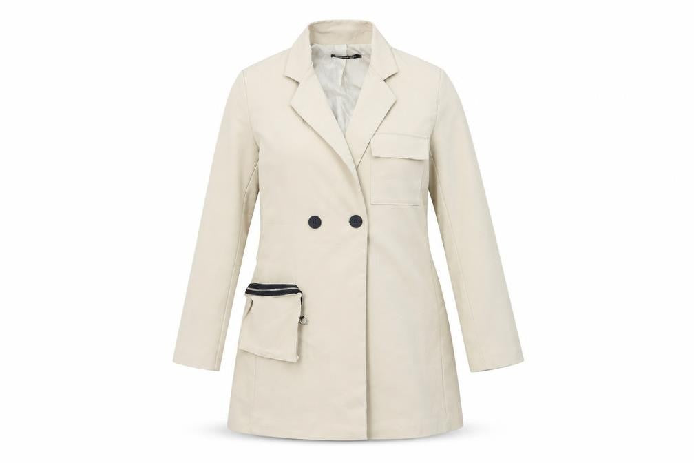 Boohoo Womens Beige   Overcoat Coat Size 10