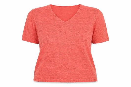 Berkertex Womens Orange  Knit Pullover Jumper Size 18
