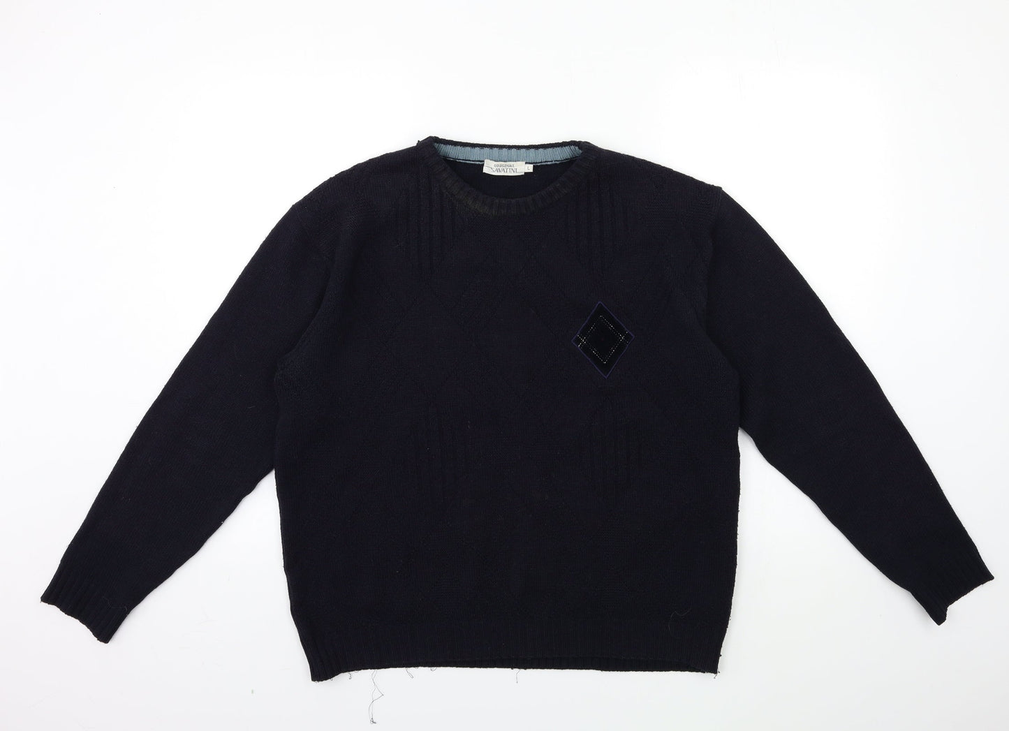 Original Savanti Womens Blue  Knit Pullover Jumper Size L