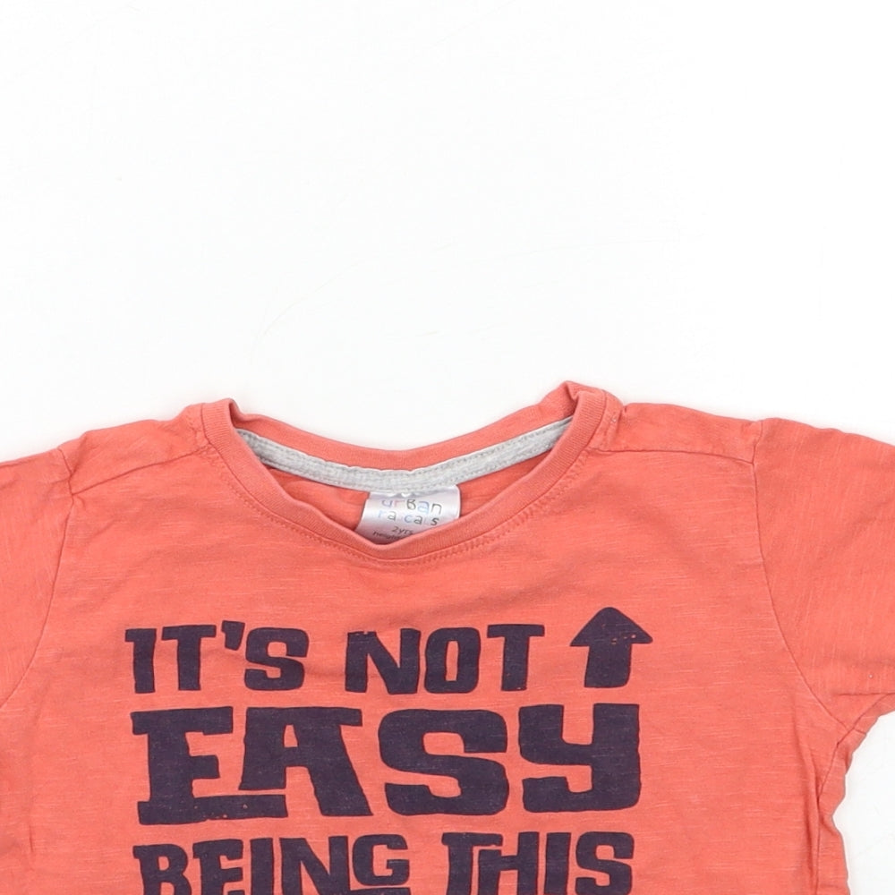 urban rascals Baby Orange   Basic T-Shirt Size 24 Months
