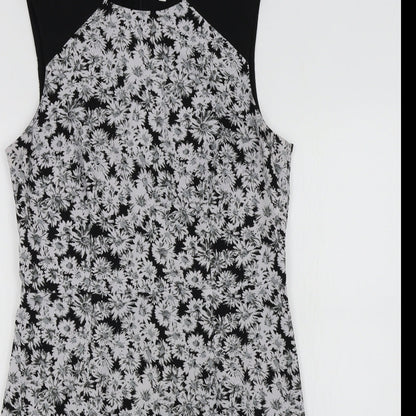 wearhouse Womens Black Gingham  A-Line  Size 12