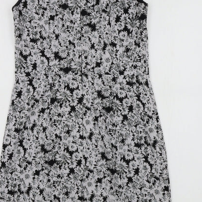 wearhouse Womens Black Gingham  A-Line  Size 12