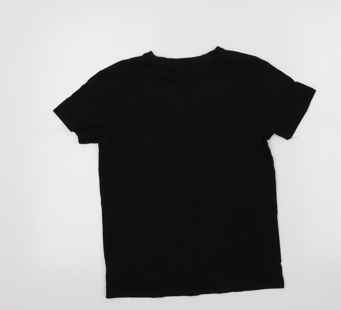 NEXT Boys Black Colourblock  Basic T-Shirt Size 10 Years