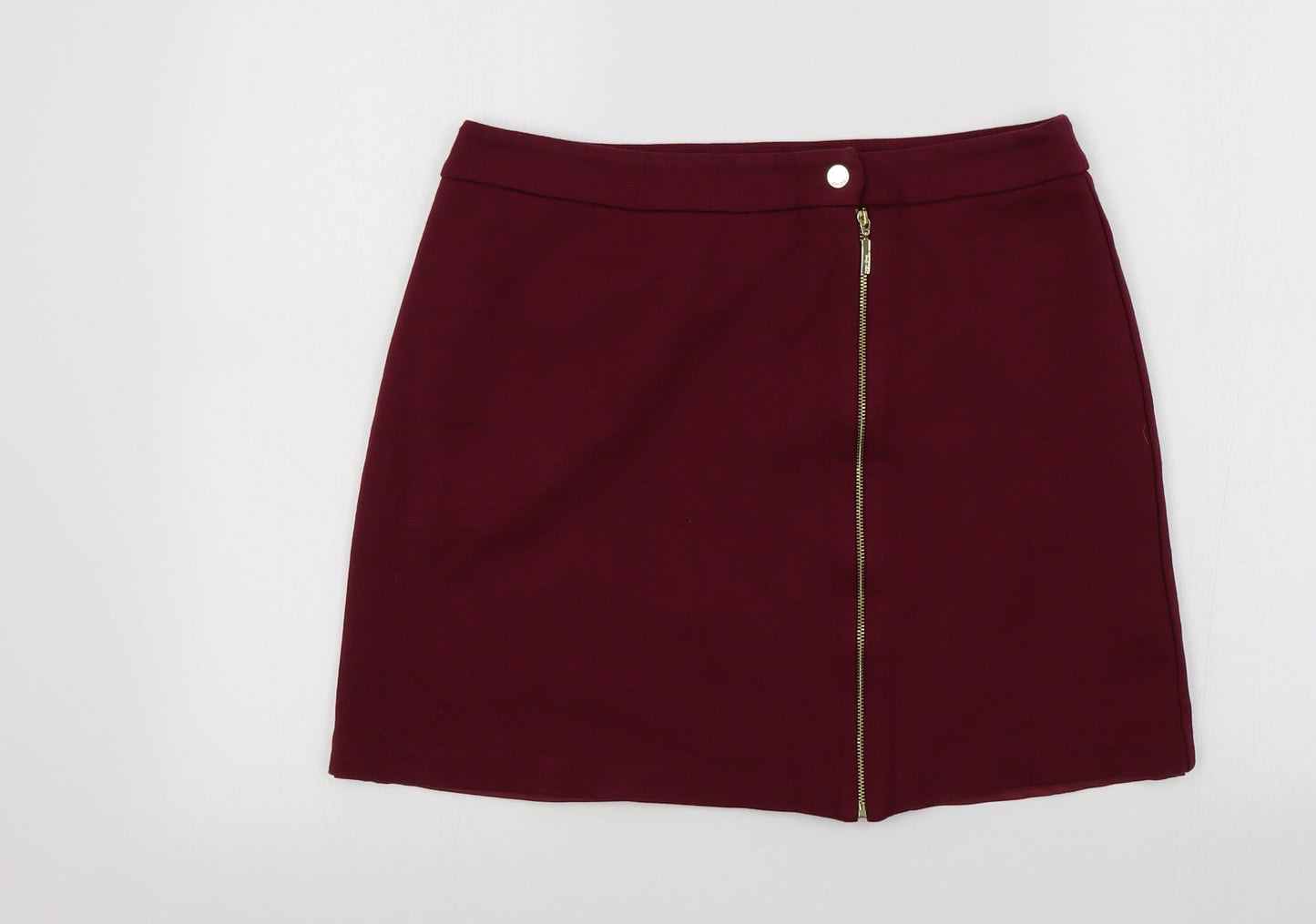 M&S Womens Purple   A-Line Skirt Size 12