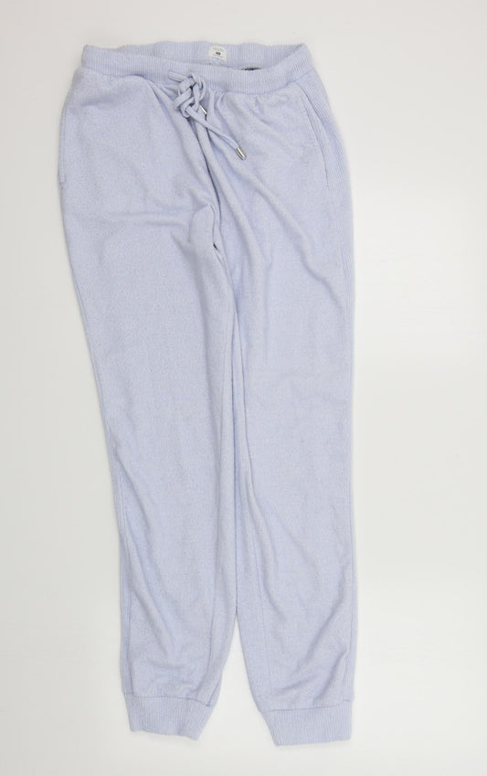 F&F Womens Blue Solid  Top Pyjama Pants Size M