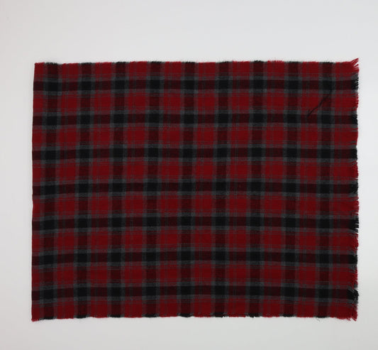 Preworn Womens Red Check   Shawl/Wrap