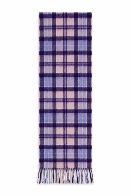 Preworn Girls Purple Check  Scarf Scarves & Wraps One Size