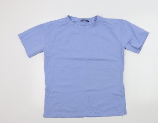 jyy london Womens Blue Colourblock  Basic T-Shirt Size L