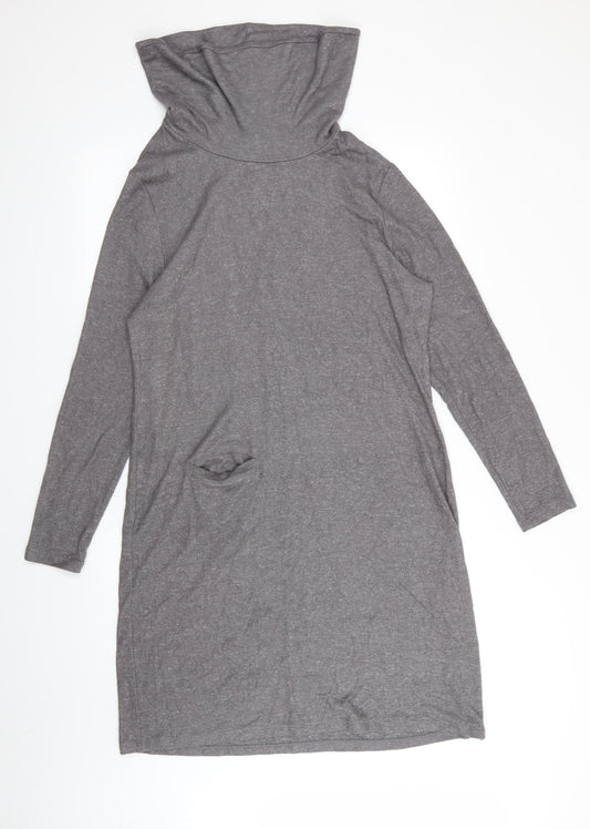 Viz A Viz Womens Grey   Jumper Dress  Size M