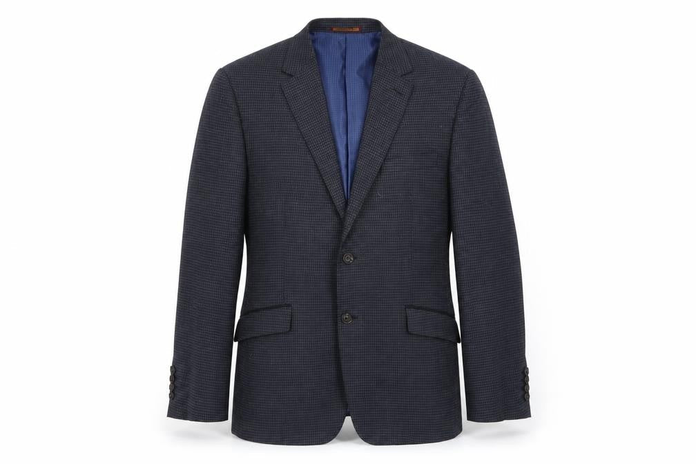 heritage collection Mens Blue Check  Jacket Blazer Size 44
