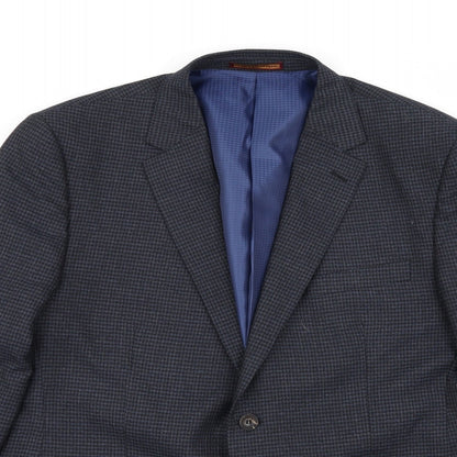 heritage collection Mens Blue Check  Jacket Blazer Size 44