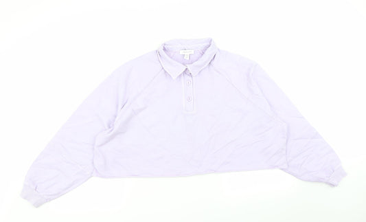 Topshop Womens Purple   Pullover Jumper Size S