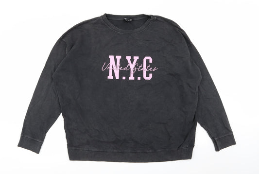 New Look Womens Grey   Pullover Jumper Size M