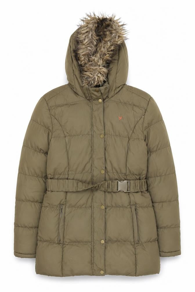 denim and co Womens Green   Parka Coat Size 12
