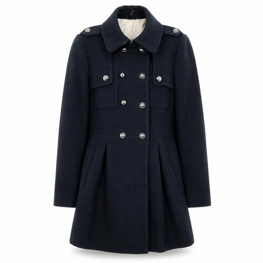 Marks & Spencer Womens Blue   Overcoat Coat Size 10