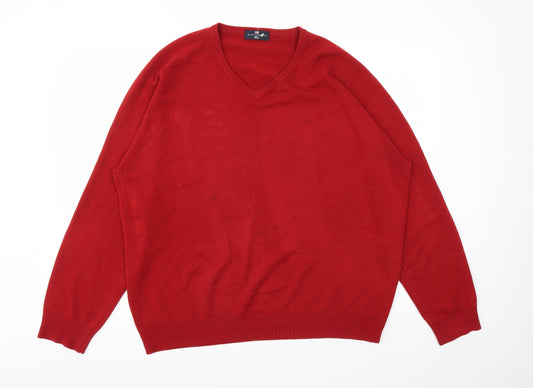 M&S Mens Red   Pullover Sweatshirt Size XL