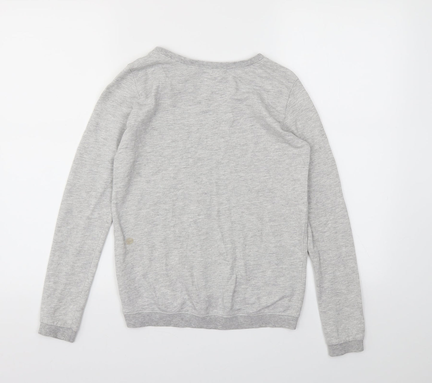 H&M Girls Grey Animal Print  Pullover Jumper Size 11-12 Years