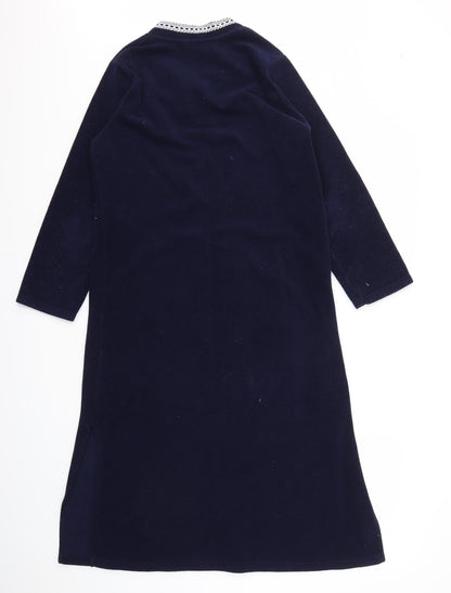 Back view of BM women’s blue fit & flare, size UK 10