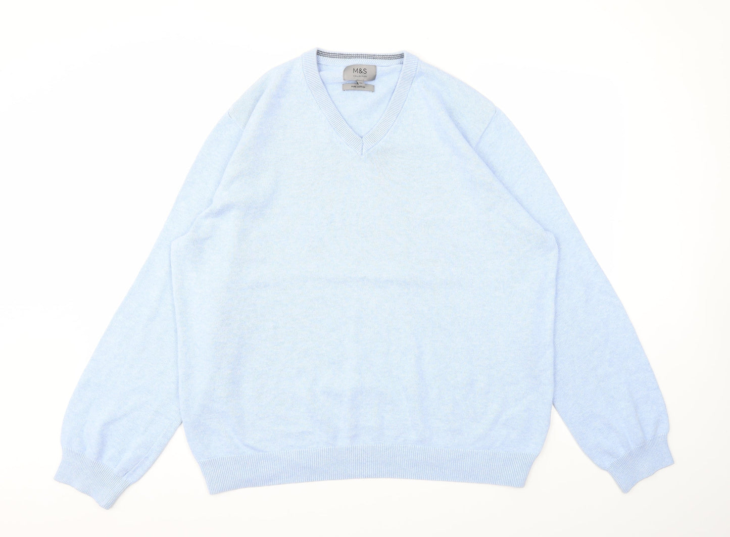 M&S Mens Blue   Pullover Sweatshirt Size XL