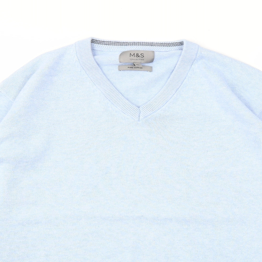 M&S Mens Blue   Pullover Sweatshirt Size XL