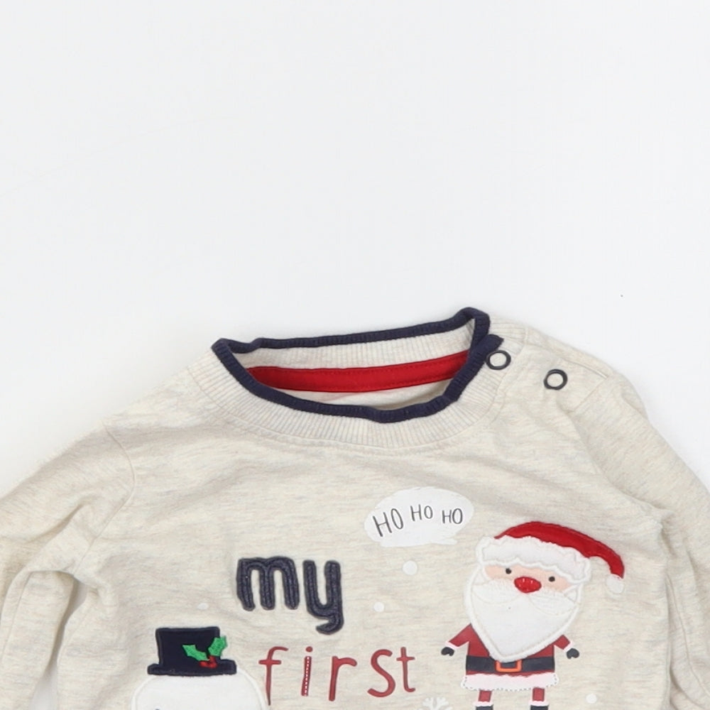 George Boys Ivory   Pullover Jumper Size 0-3 Months
