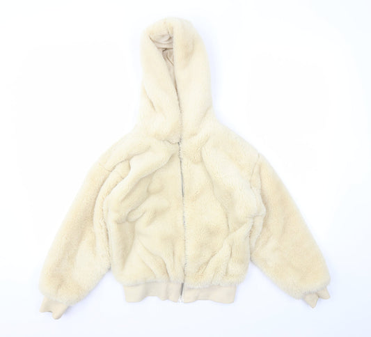 Topshop Girls Beige   Basic Jacket Coat Size XS