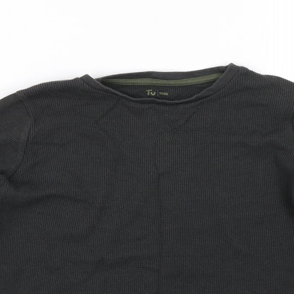 Tu Boys Grey   Pullover Jumper Size 10 Years