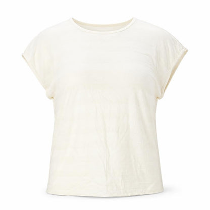Per Una Womens Beige Striped  Basic T-Shirt Size 16
