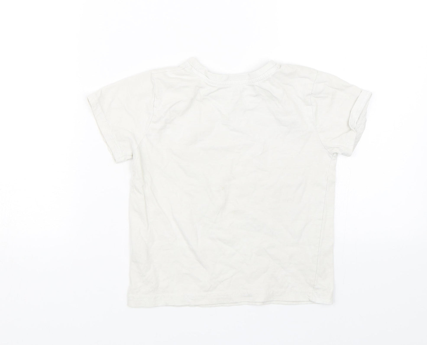 Primark Boys White   Basic T-Shirt Size 4-5 Years