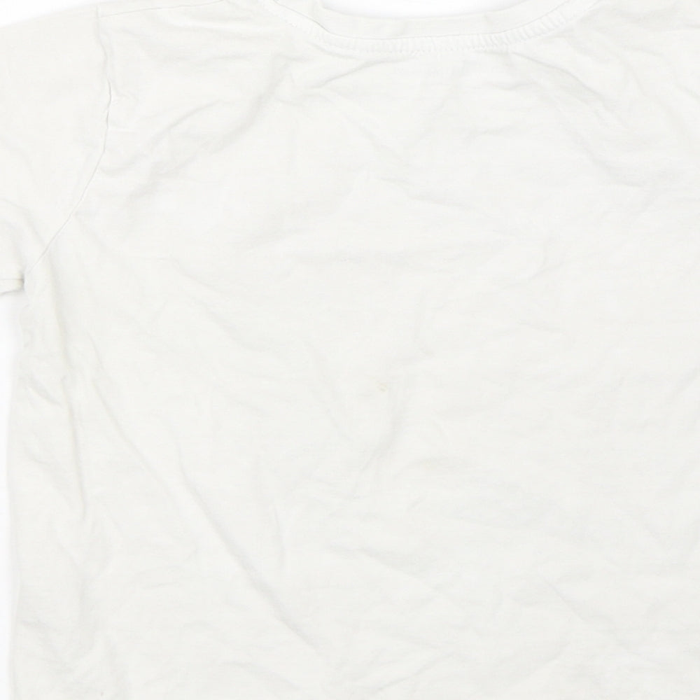 Primark Boys White   Basic T-Shirt Size 4-5 Years
