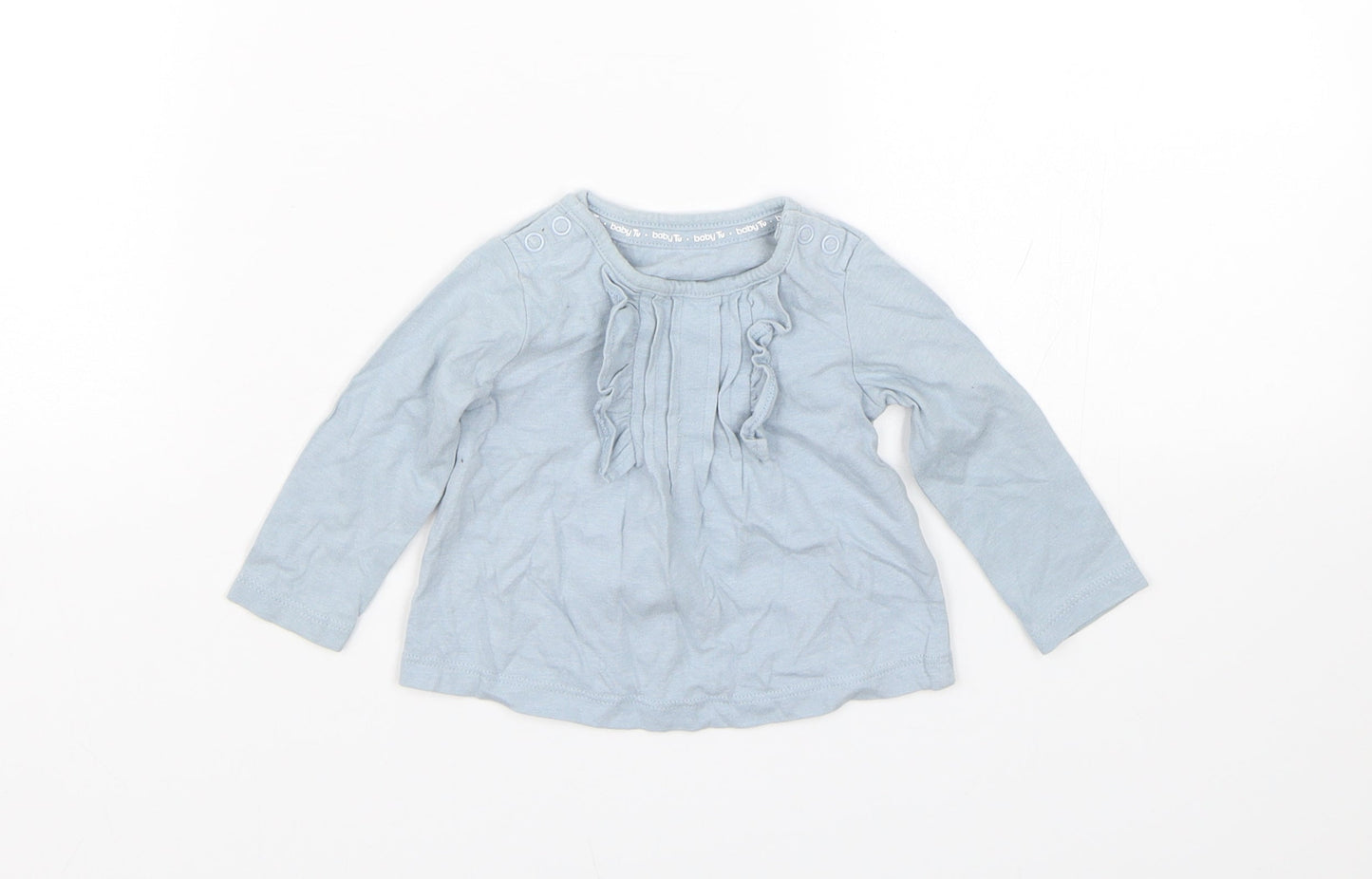 TU Girls Blue   Basic T-Shirt Size 0-3 Months