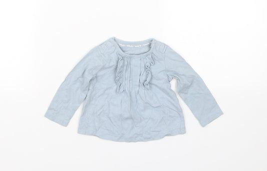 TU Girls Blue   Basic T-Shirt Size 0-3 Months