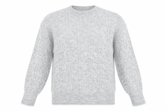 Tu Womens Grey  Knit Pullover Jumper Size 10