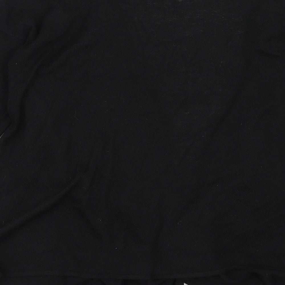 H&M Womens Black  Knit Cardigan Jumper Size M