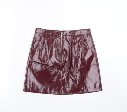 Back view of Miss Selfridge women’s purple a-line set, size UK 8