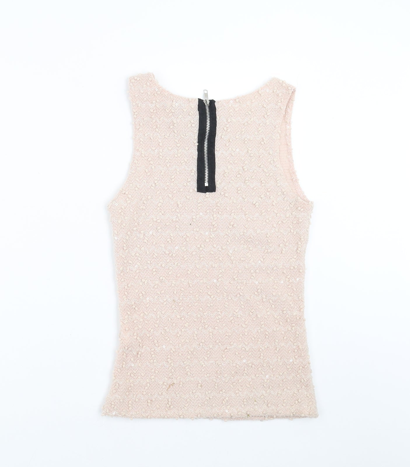 me Womens Pink   Basic Tank Size M  - sequins