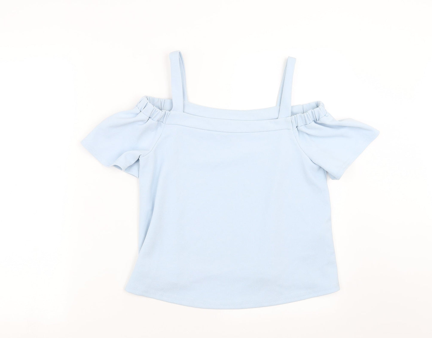 New Look Girls Blue   Basic Blouse Size 12-13 Years  - cold Shoulder
