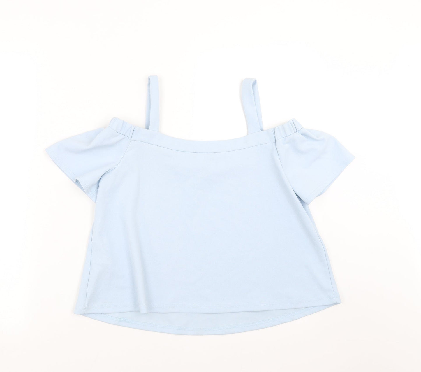 New Look Girls Blue   Basic Blouse Size 12-13 Years  - cold Shoulder