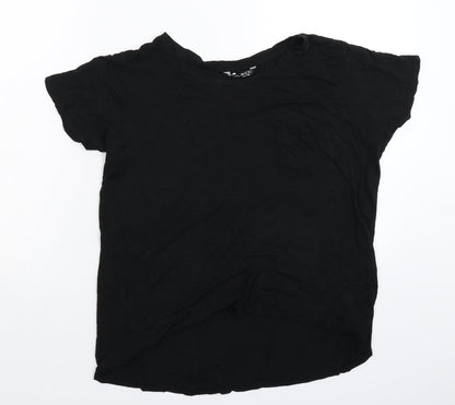 Select Womens Black   Basic T-Shirt Size 14