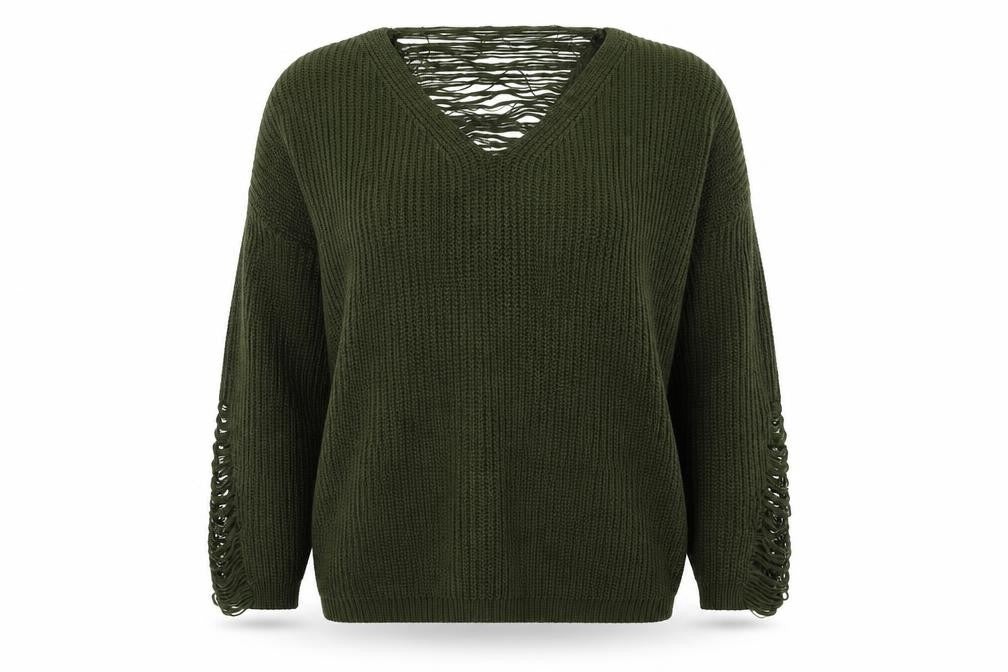 Izabel Womens Green  Knit Pullover Jumper Size 10  - Oversized