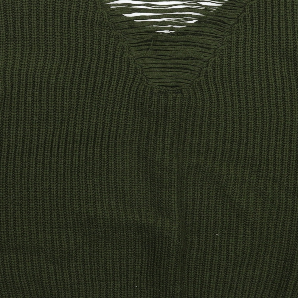 Izabel Womens Green  Knit Pullover Jumper Size 10  - Oversized