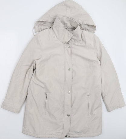 Bonmarché Womens Grey Pea Coat Coat Size M