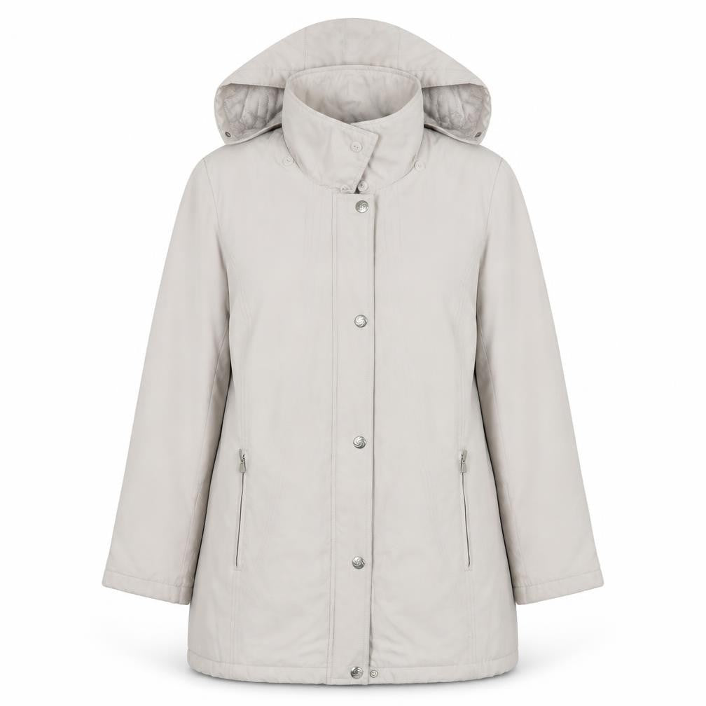 BM Womens Grey   Pea Coat Coat Size M