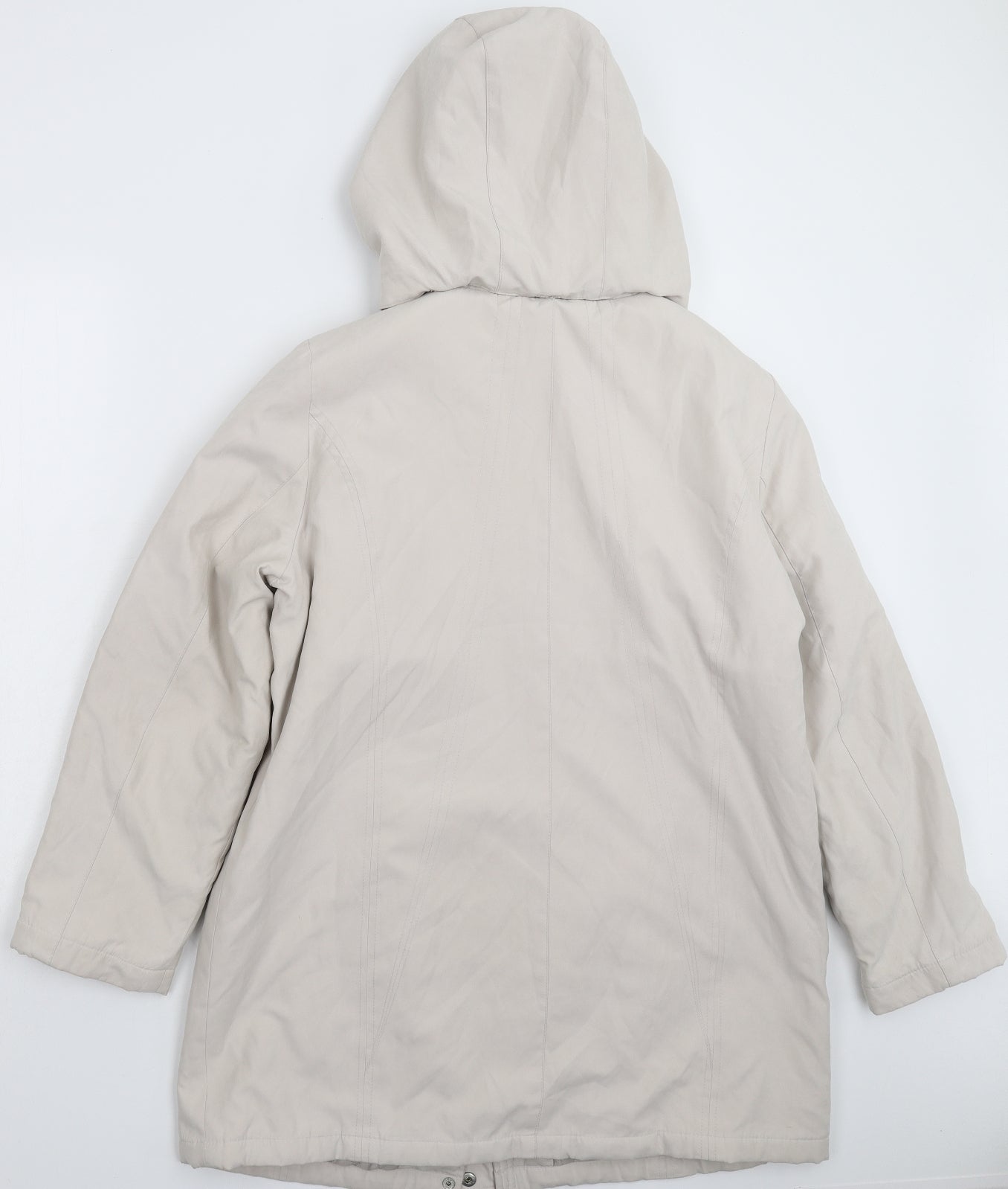 BM Womens Grey   Pea Coat Coat Size M