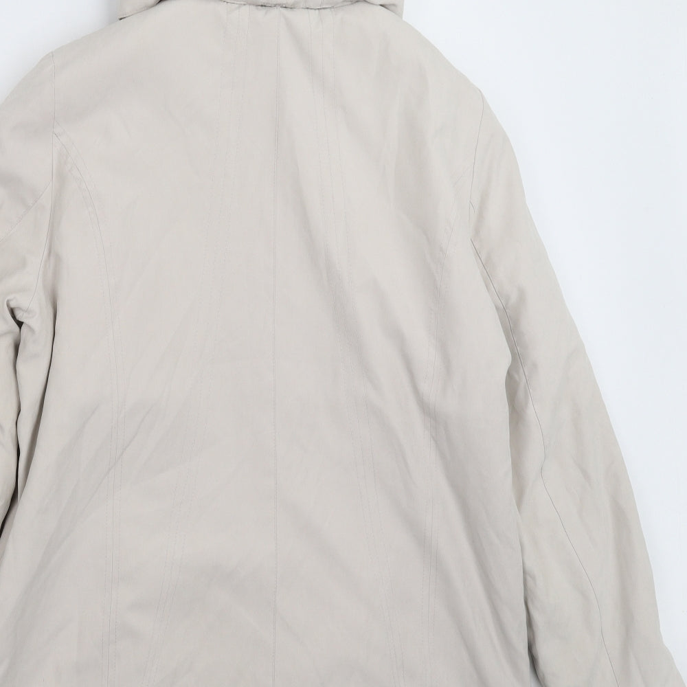 BM Womens Grey   Pea Coat Coat Size M