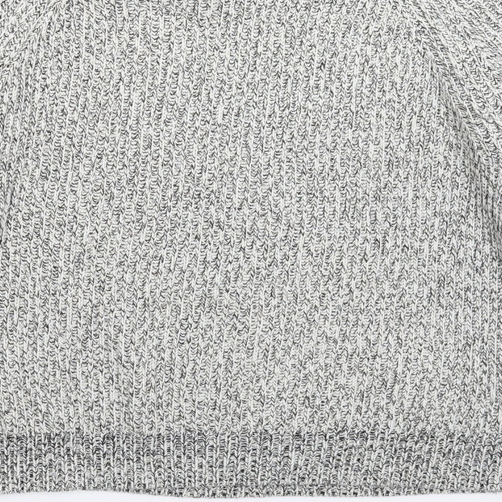 H&M Womens Grey  Knit Pullover Jumper Size L